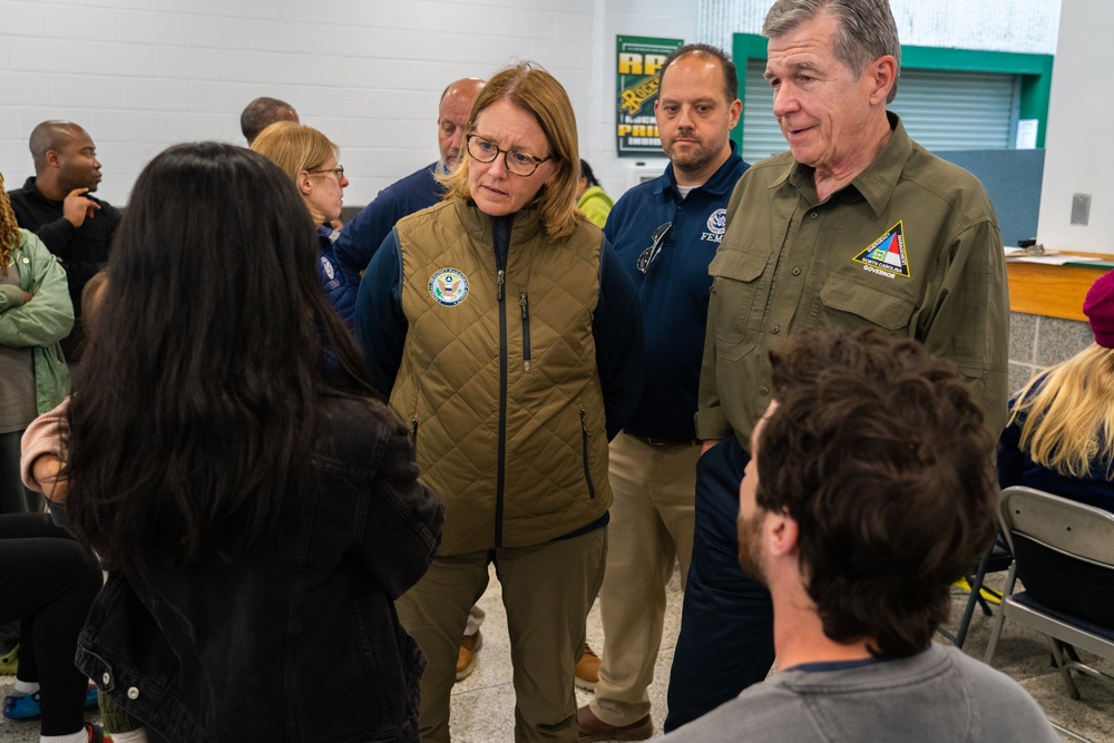 FEMA Administrator and North Carolina Governor Tour Recovery Operations in Buncombe County