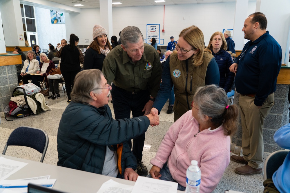 FEMA Administrator and North Carolina Governor Tour Recovery Operations in Buncombe County