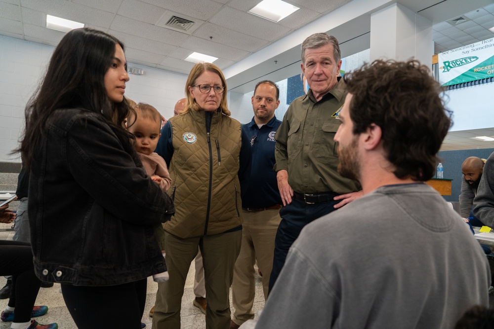 FEMA Administrator and North Carolina Governor Tour Recovery Operations in Buncombe County