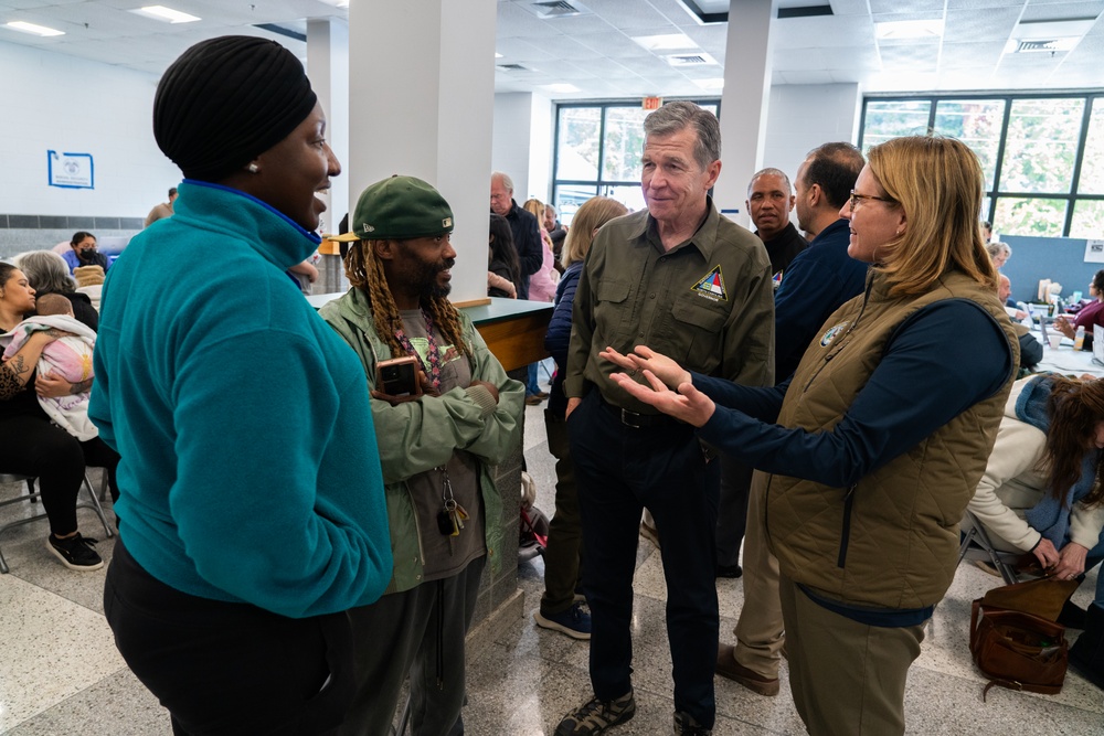 FEMA Administrator and North Carolina Governor Tour Recovery Operations in Buncombe County