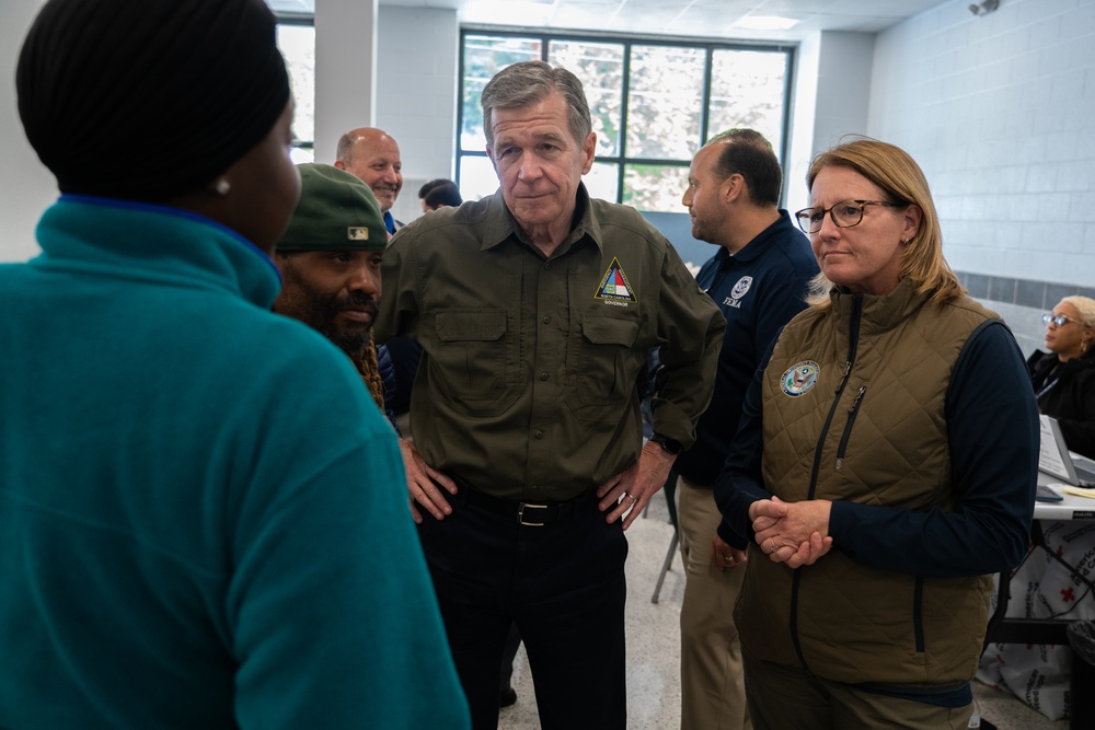 FEMA Administrator and North Carolina Governor Tour Recovery Operations in Buncombe County