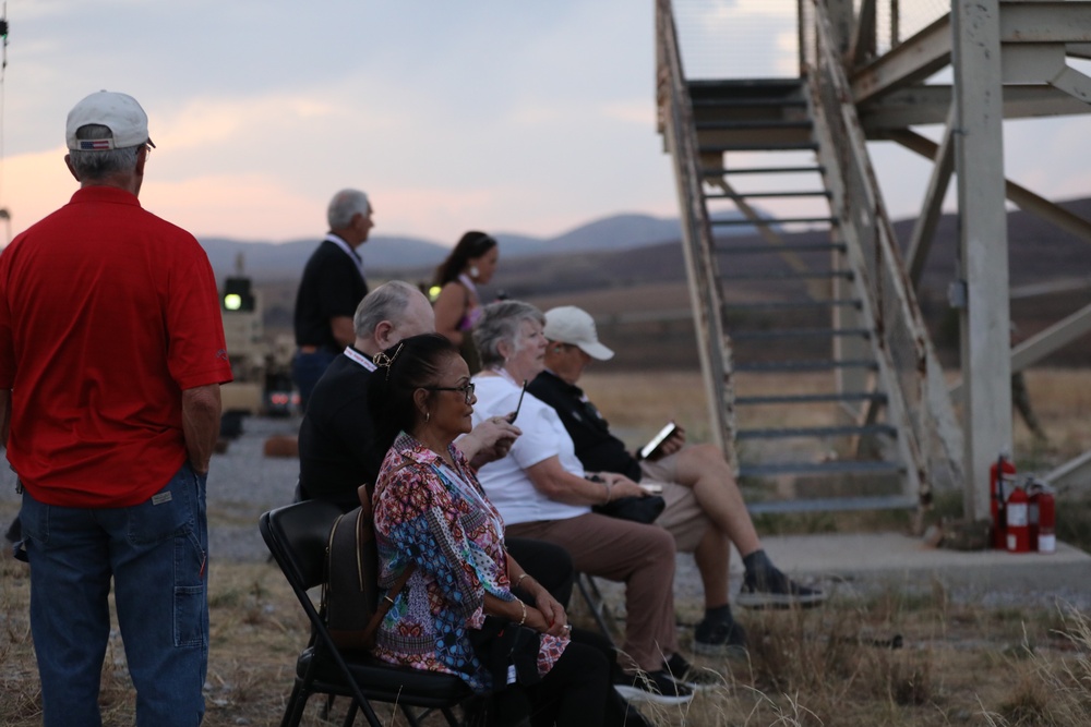 Vietnam vets attend the C-RAM (Counter-Rocket, Artillery, and Mortar) live fire!