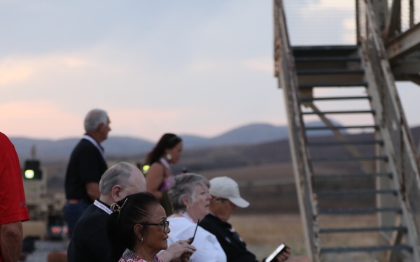 Vietnam vets attend the C-RAM (Counter-Rocket, Artillery, and Mortar) live fire!