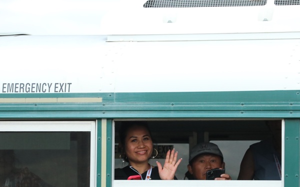 Vietnam vets attend the C-RAM (Counter-Rocket, Artillery, and Mortar) live fire!