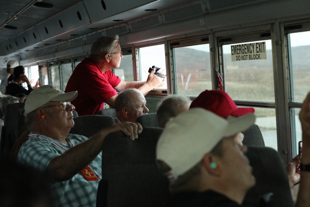 Vietnam vets attend the C-RAM (Counter-Rocket, Artillery, and Mortar) live fire!