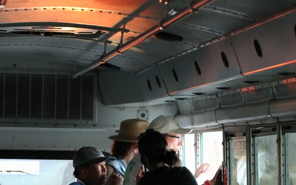 Vietnam vets attend the C-RAM (Counter-Rocket, Artillery, and Mortar) live fire!