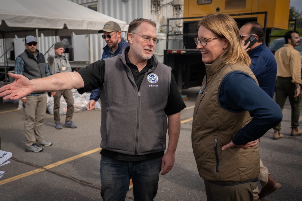 FEMA Administrator and North Carolina Governor Tour Recovery Operations in Buncombe County