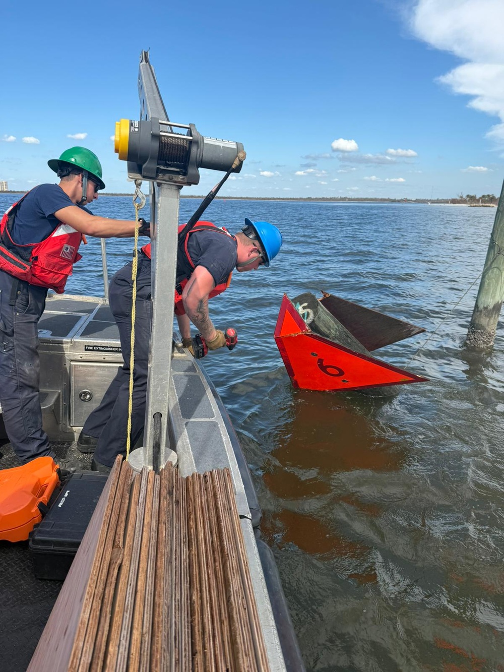 Coast Guard Aids to Navigation Teams join forces following Hurricane Milton