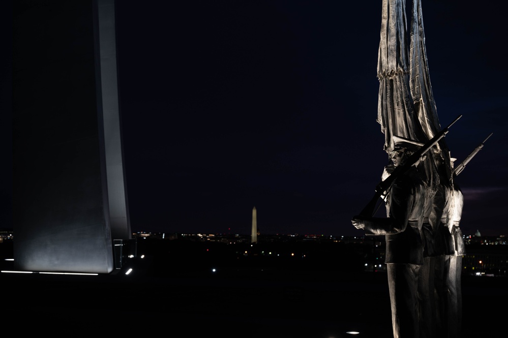 Air Force Memorial upgrades lighting