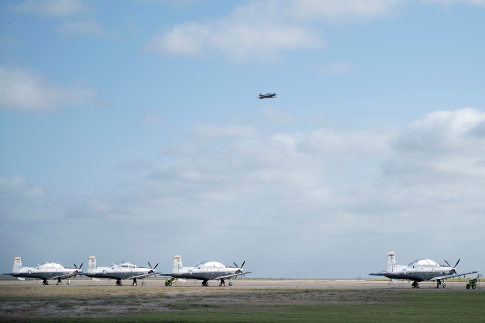 June 29, 2023 T-6A Texan II take offs at Laughlin AFB