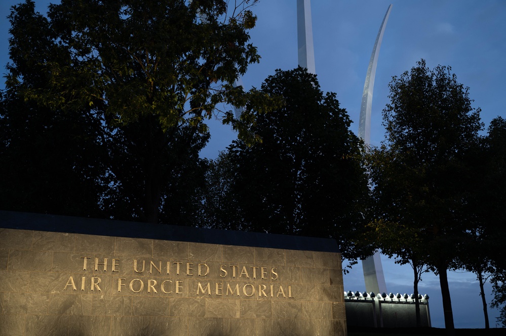 Air Force Memorial upgrades lighting