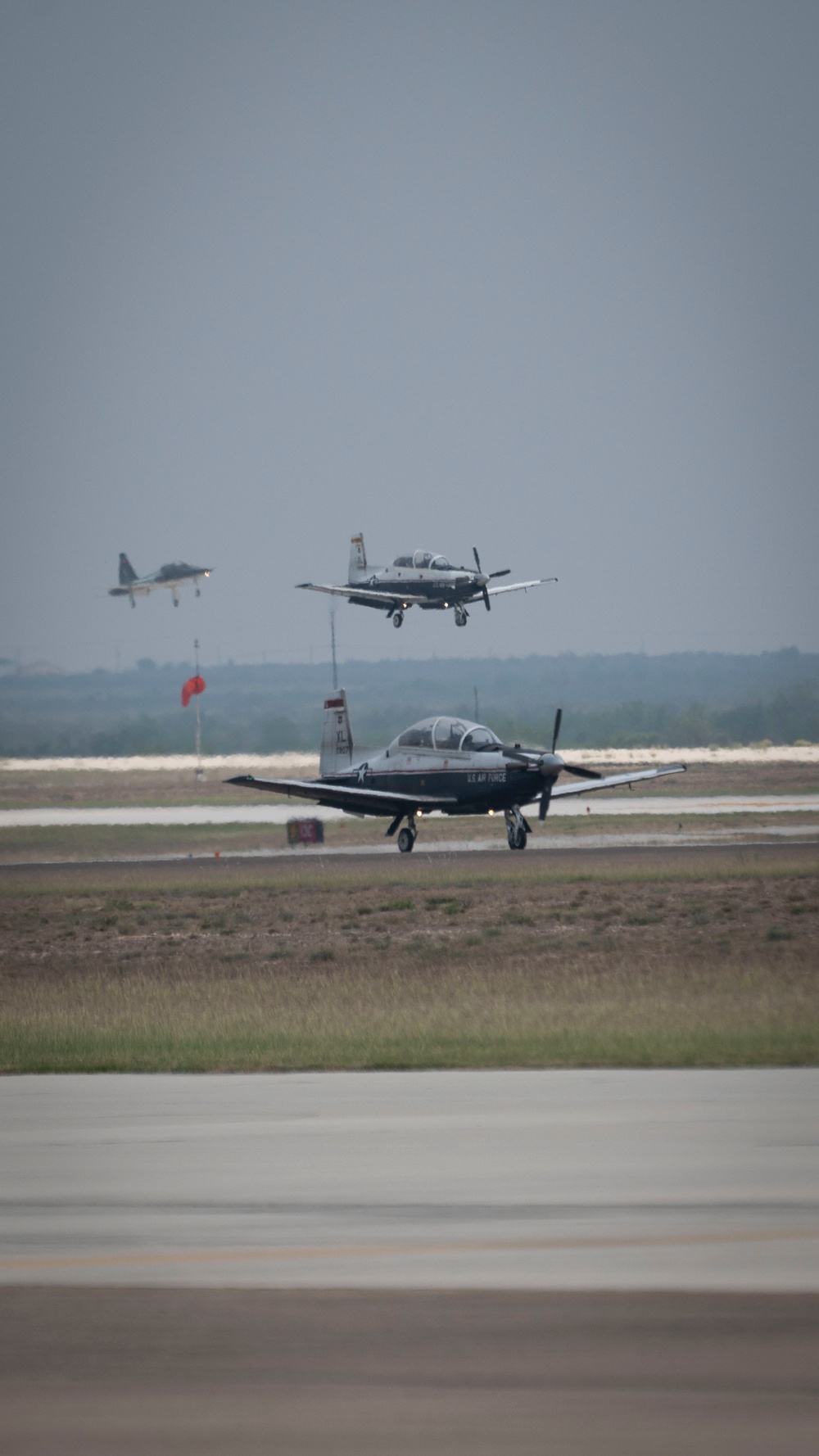 On the runway at Laughlin AFB