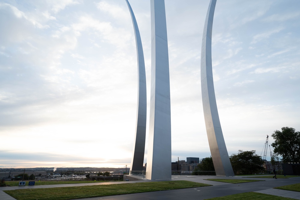 Air Force Memorial upgrades lighting