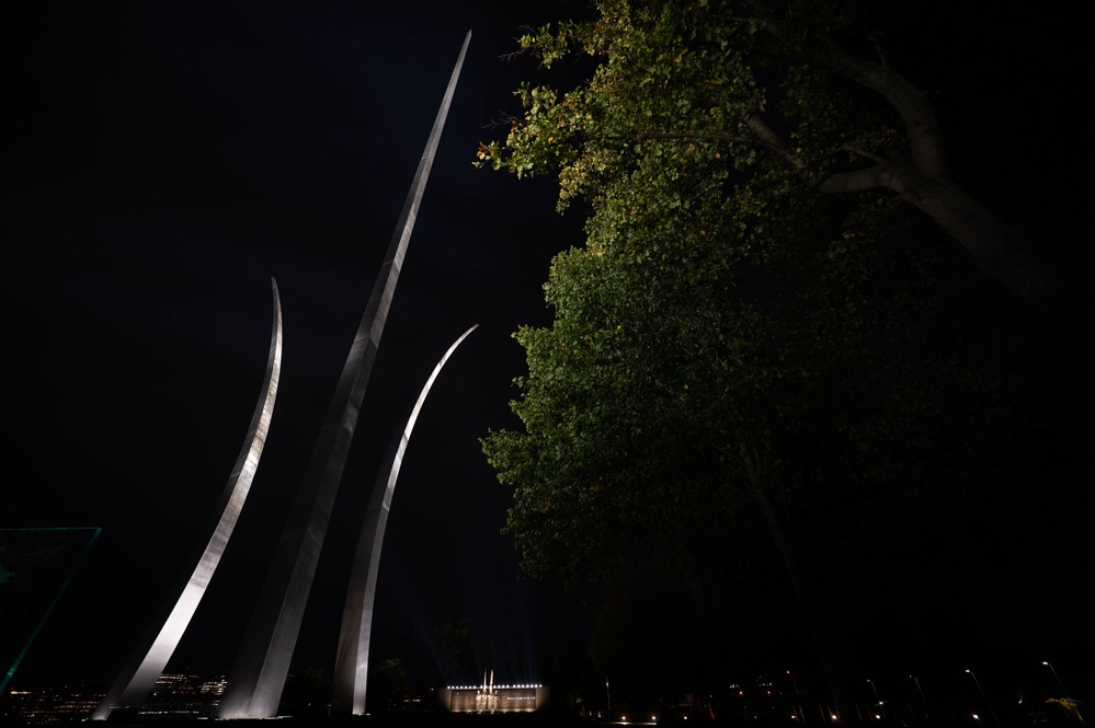 Air Force Memorial upgrades lighting