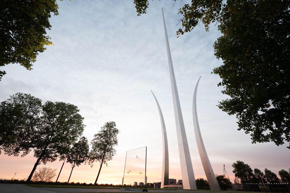 Air Force Memorial upgrades lighting