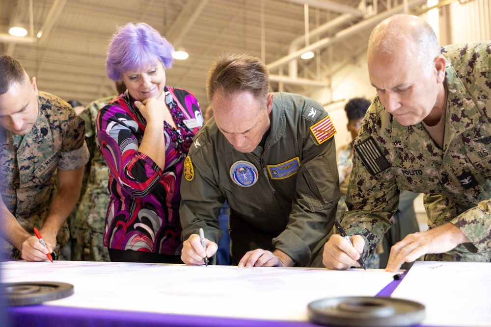 NAS Pensacola CO Signs Proclamation for Domestic Violence Awareness Month