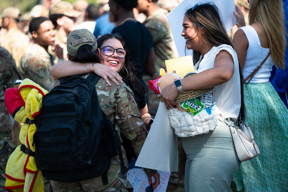 Dyess welcomes home deployed Airmen