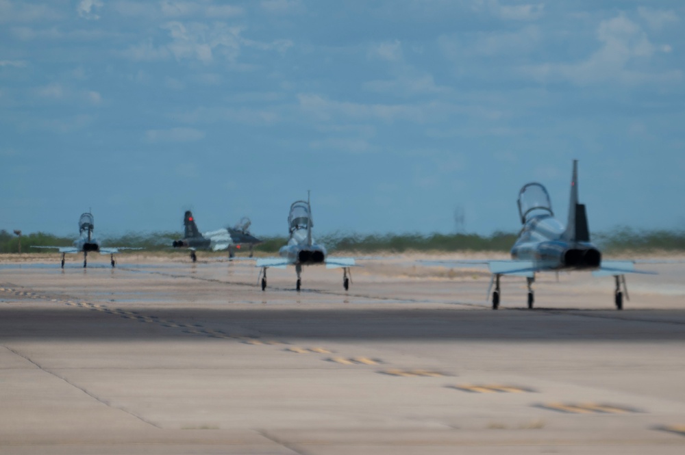 On the flight line at Laughlin AFB, TX, July 16, 2024