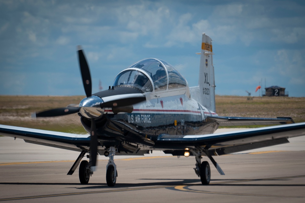 On the flight line at Laughlin AFB, TX, July 16, 2024