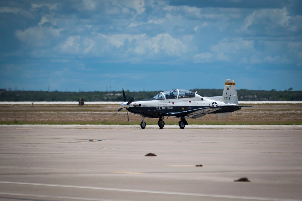 On the flight line at Laughlin AFB, TX, July 16, 2024