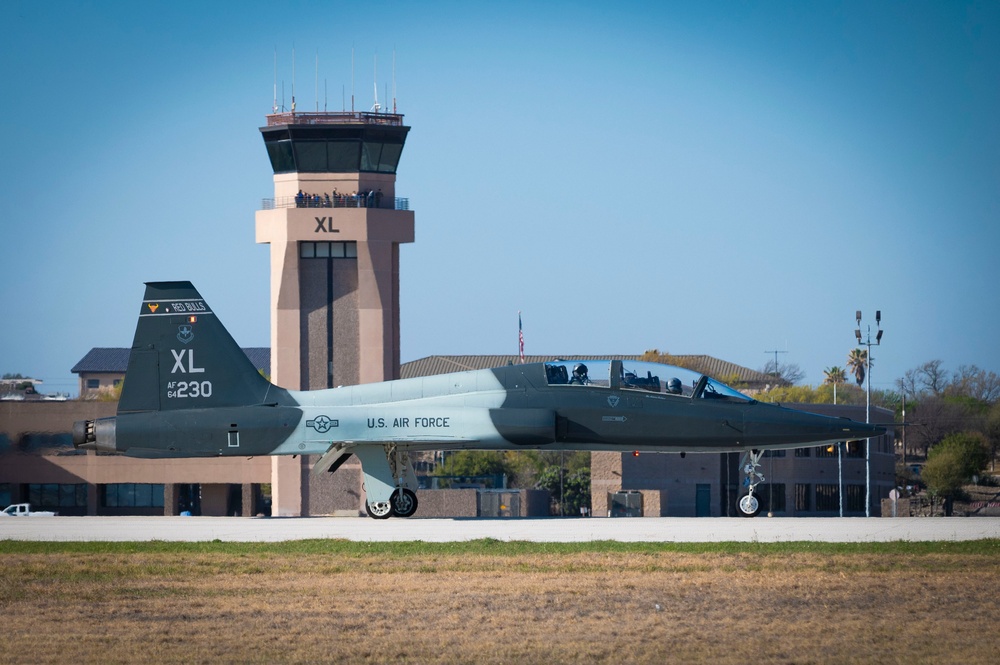 On the flight line at Laughlin AFB, TX, March 1, 2024