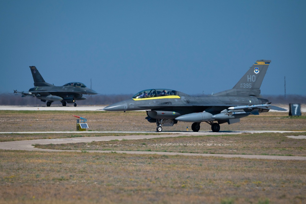 On the flight line at Laughlin AFB, TX, March 1, 2024