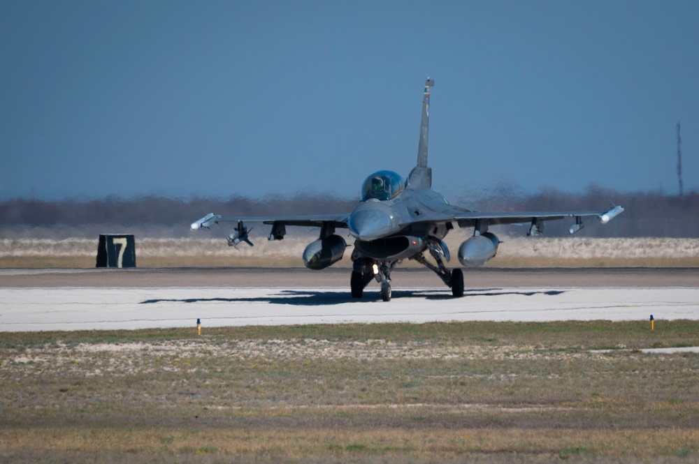 On the flight line at Laughlin AFB, TX, March 1, 2024