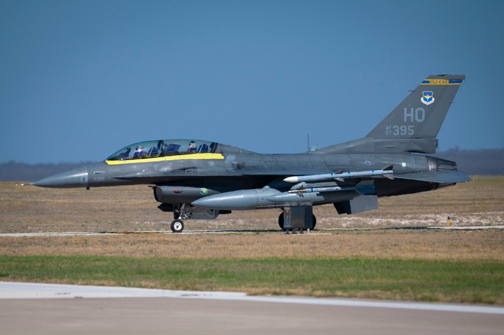 On the flight line at Laughlin AFB, TX, March 1, 2024