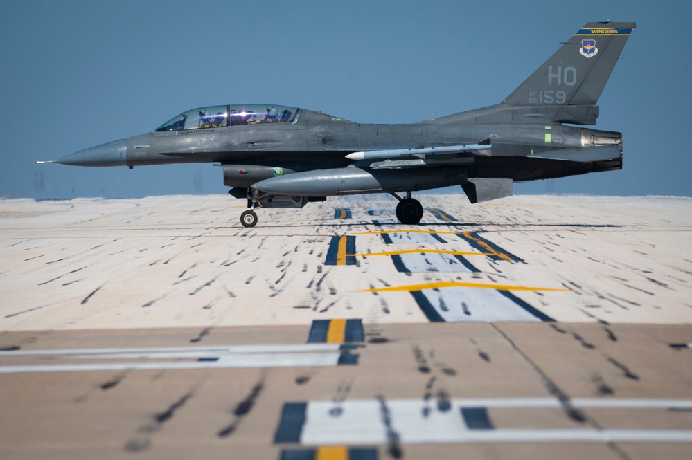 On the flight line at Laughlin AFB, TX, March 1, 2024