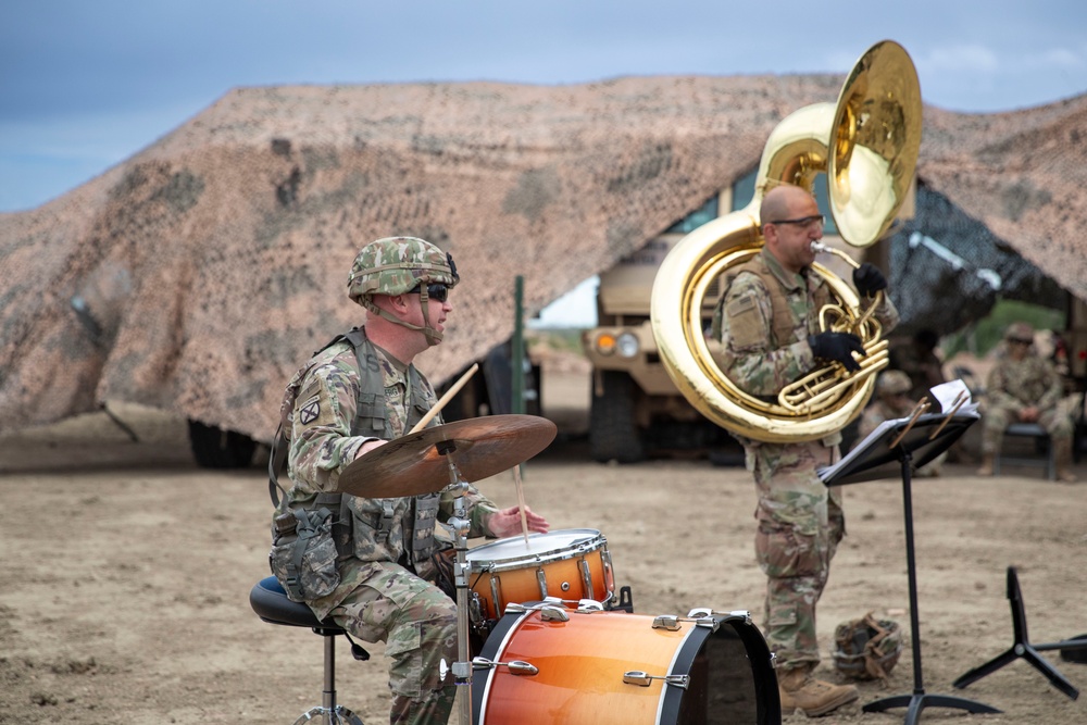 4ID band performs for soldiers during Lethal Ivy
