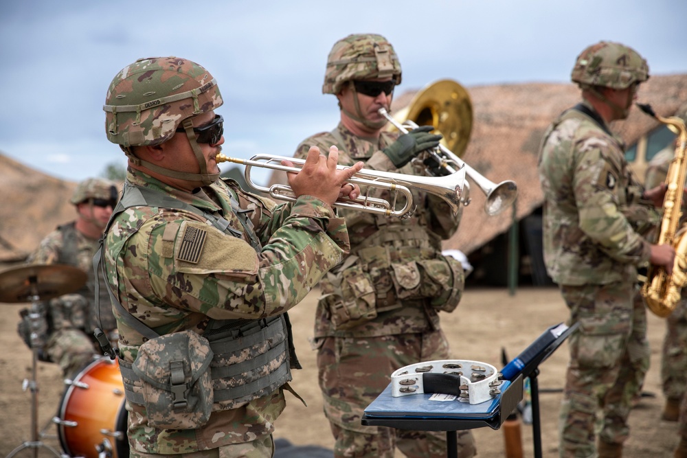 4ID band performs for soldiers during Lethal Ivy