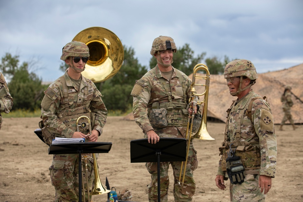 4ID band performs for soldiers during Lethal Ivy