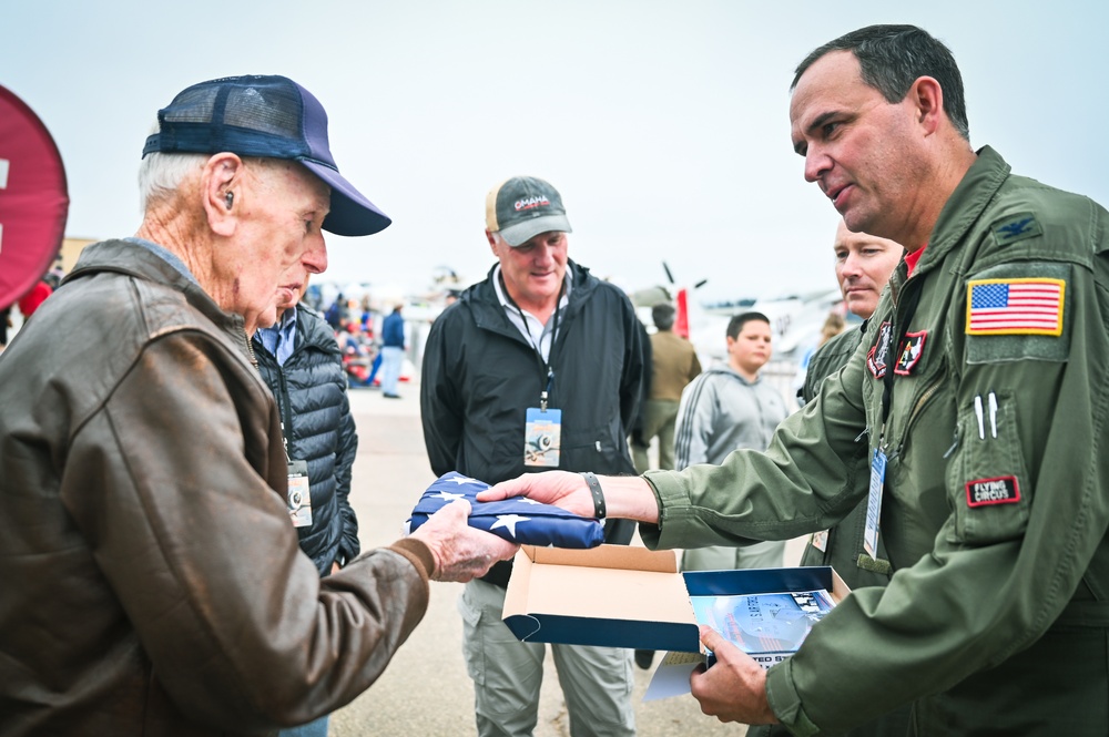 Last Man Standing: 155th ARW Honors WWII Pilot with Heritage Jet at Central Coast AirFest