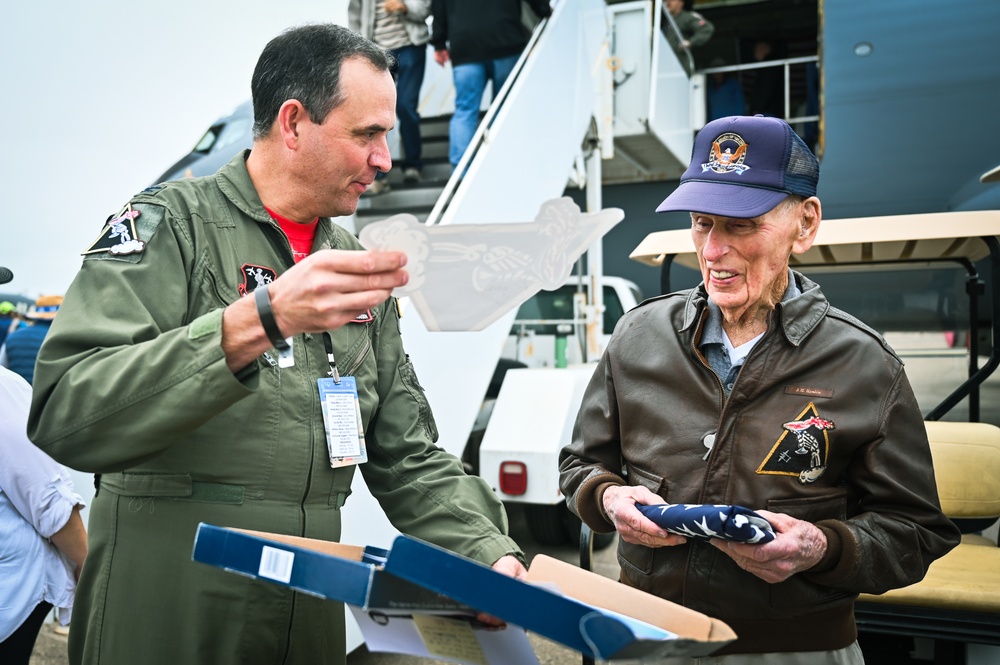 Last Man Standing: 155th ARW Honors WWII Pilot with Heritage Jet at Central Coast AirFest