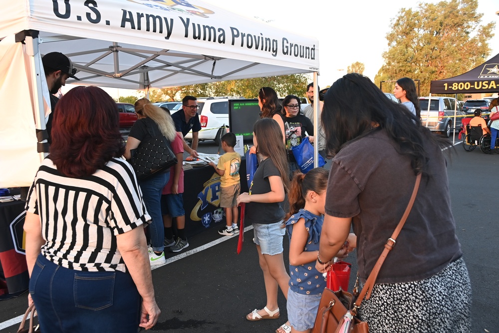 Annual event GAINs from Yuma Proving Ground presence