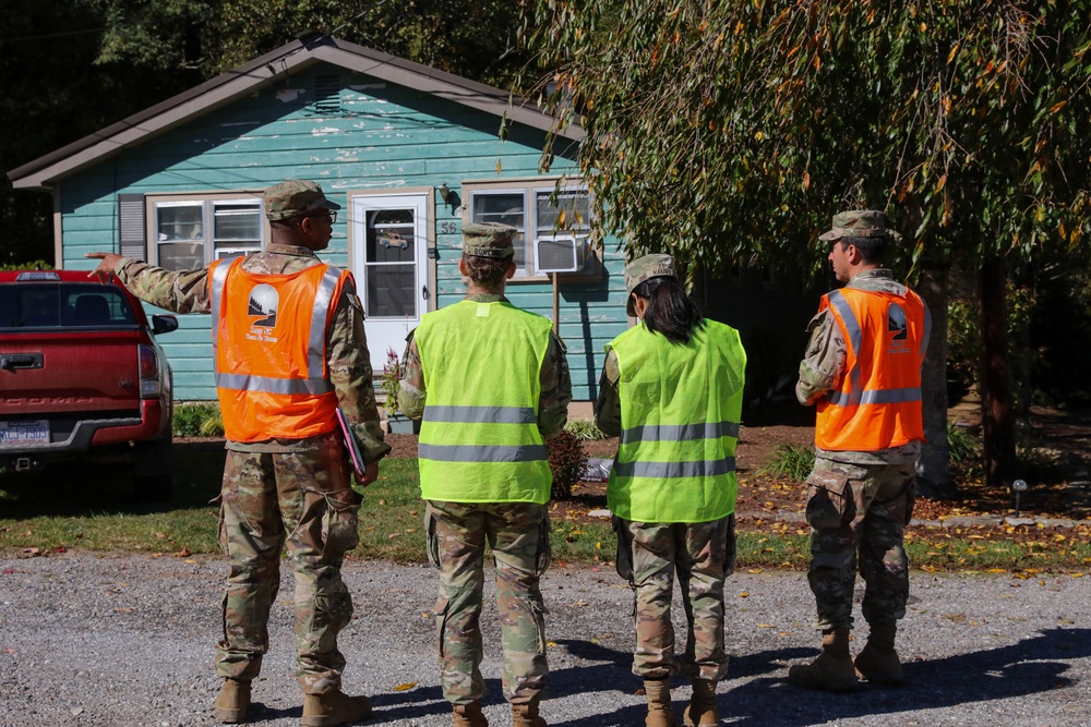 NC Guardsmen Go Door to Door after Tropical Storm Helene