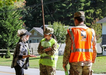 NC Guardsmen Go Door to Door after Tropical Storm Helene