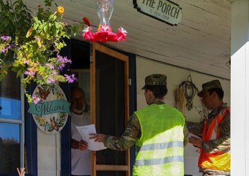 NC Guard Go Door to Door after Tropical Storm Helene