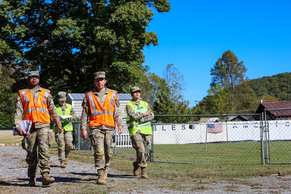 NC Guardsmen Go Door to Door after Tropical Storm Helene