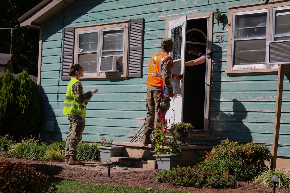 NC Guardsmen Go Door to Door after Tropical Storm Helene