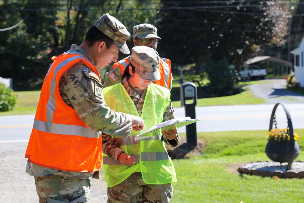 NC Guardsmen Go Door to Door after Tropical Storm Helene