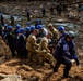 North Carolina National Guard soldiers assist the Indiana Task Force One Urban Search and Rescue team