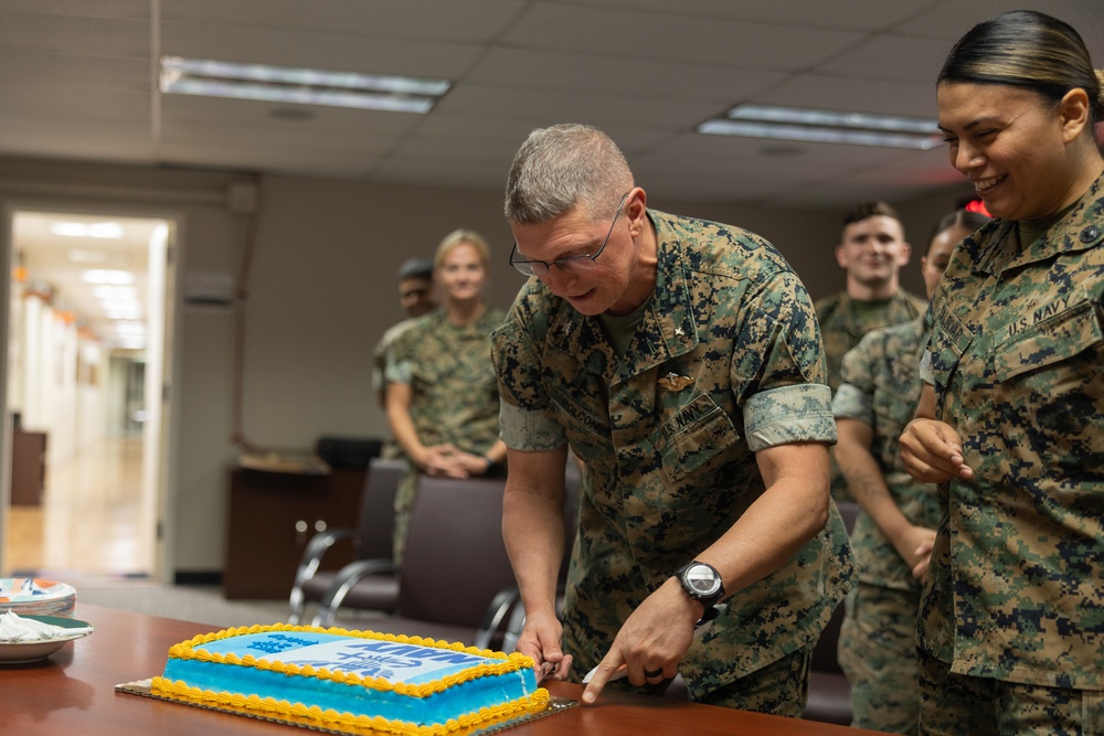 I MEF Marines and Sailors celebrate U.S. Navy’s 249th Birthday