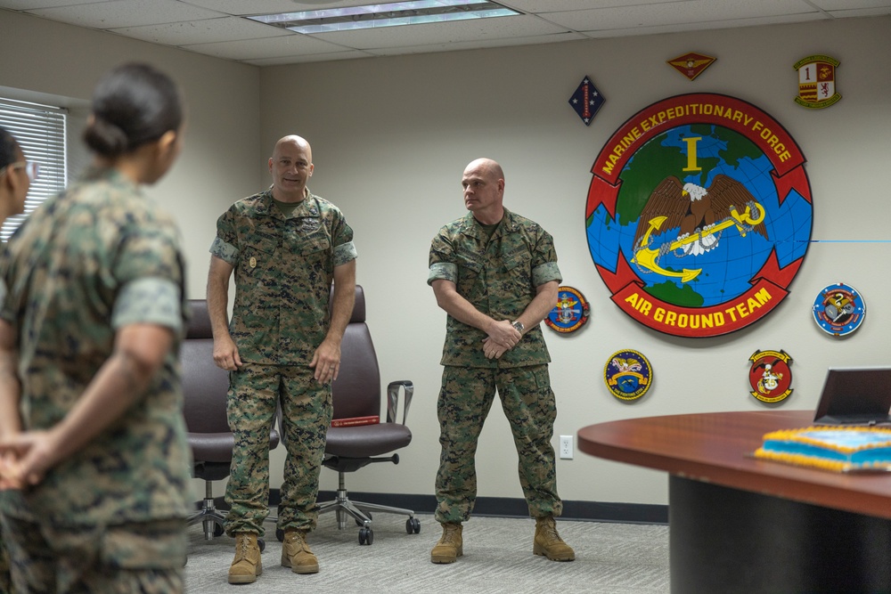 I MEF Marines and Sailors celebrate U.S. Navy’s 249th Birthday