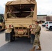 North Carolina National Guard soldiers prepare to transport supplies