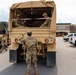 North Carolina National Guard soldiers prepare to transport supplies