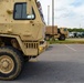 North Carolina National Guard soldiers prepare to transport supplies