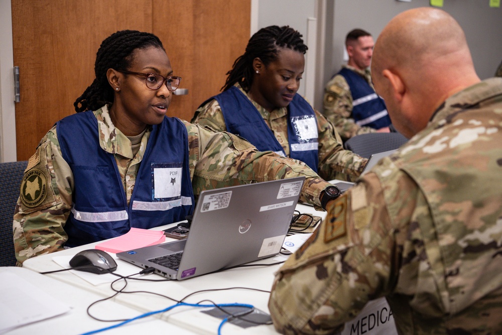 169th Fighter Wing conducts personnel deployment function during combat readiness exercise