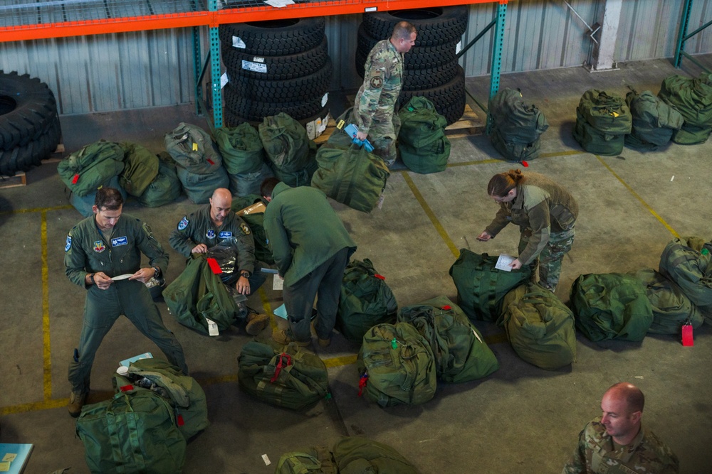 Combat Readiness Exercise 169th Logistics Readiness Squadron bag supply issue