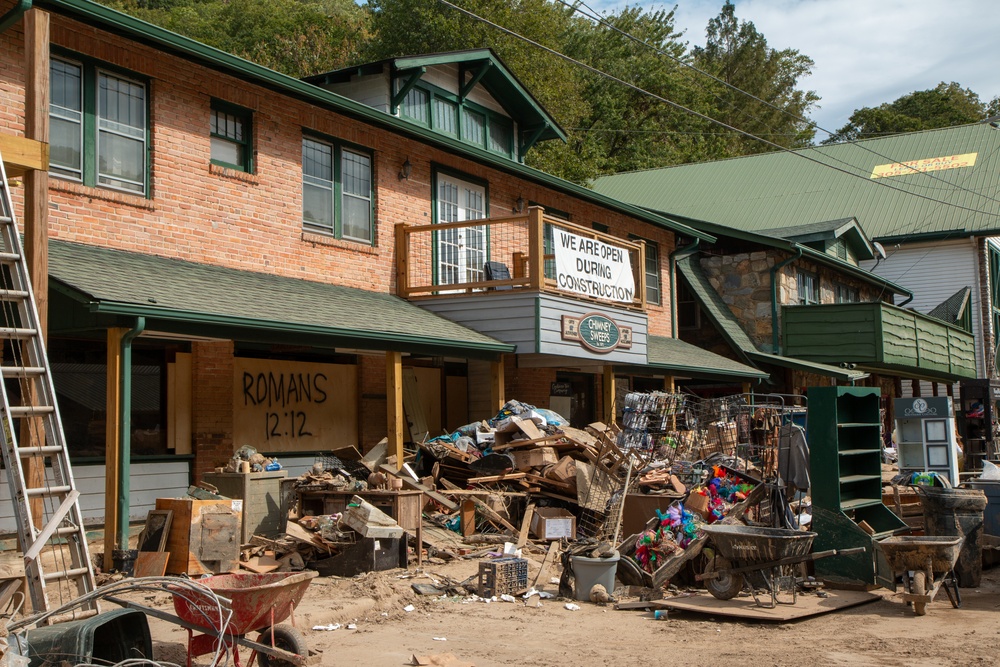 Recovery Efforts Continue in Chimney Rock, North Carolina